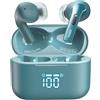 TOZO T20 Cuffie Bluetooth 5.3 con ENC Chiamata LED Schermo | ORIGX 2.0 Acustica EQ Regolazione 48.5 Ore Riproduzione Supporti Caricatore Wireless e USB Tipo C IPX8