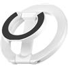 Generic Supporto magnetico pieghevole ad anello per telefono su entrambi i lati, supporto da tavolo per iPhone 17/16/15/14/13/12 Pro Max (bianco)