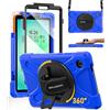 BRAECN Cover Tablet per Samsung A11 - Samsung Galaxy Tab A11 8.7 2025 Blu | Custodia Antiurto con Protezione Schermo, Supporto Girevole a 360°, Cinturino da Polso, Tracolla, Anti Caduta, Resistente