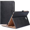 ProCase Custodia per Galaxy Tab A 10.1 2016(SM-T580/T585/T587), Custodia Stand Folio con Angoli di Visuale Multipli, Tasca per Schede Documenti per 2016 Galaxy Tab A 10.1 -Nero