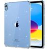 MoKo Trasparente Cover per iPad (A16) 11a Gen. 2025, Glitter Chiaro | Morbido TPU Trasparente Antiurto Cover Custodia Protettiva Antiurto Sottile e Leggero Custodia Copertura Posteriore Leggera