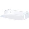 Fuerdich Mensola da parete per proiettore, mensola da parete multimediale Porta TV supporto da parete vassoio router ripetitore rack posizionamento orizzontale supporto da parete per (S)