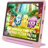 INFILAND Custodia per Bambini per Samsung Galaxy Tab S10 FE / S10 Lite / S9 FE (10,9 pollici)/S9 11 pollici, Cover Antiurto con Supporto e Maniglia, Leggera, Robusta (Rosa-Viola)