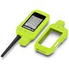 Generic Custodia protettiva in silicone per Garmin Alpha 300i 200i, custodia protettiva in silicone morbido per paraurti, copertura protettiva impermeabile (verde fluorescente)