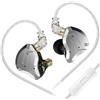 Yinyoo KZ ZS10 Pro Cuffie IEM Cablate con Microfono,Cuffie con Cavo 4BA+1DD (5 Driver) per Gaming, Auricolari In-Ear HiFi con Cavo OFC 2 Pin e Jack 3.5mm
