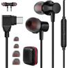 ASKUBSKU Cuffie USB C 90°gradi per Samsung A57 A37 A27 A56 A36 A55 Galaxy S25 S26 5G | In-ear auricolari con cavo microfono tipo C auricolare HiFi stereo per iPhone 16e 17 Pro iPad Pixel 10a 9 8 Mi POCO X8 Pro X7