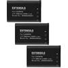 EXTENSILO 3x batteria sostituisce Casio NP-90DBA, NP-90 per fotocamera (1800mAh, 3,7V, Li-Ion)