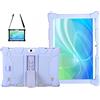 AKNICI Custodia Cover per TOSCiDO X109 M863/LNMBBS N10 X109/YESTEL X7/BEISTA W109/MEBERRY K107-EEA M6/GOODTEL G3/YOTOPT X109/SUMTAB K101 PRO/K10 Max10/ANTEMPER K101, Tracolla, Viola