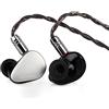 Linsoul Kiwi Ears Quintet In Ear Monitor, 1DD + 2BA + 1 Planar + 1 PZT Hybrid Driver Earphone, con cavo OFC argentato staccabile, frontalino in metallo