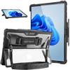 TECHGEAR DuraTUFF - Custodia per Microsoft Surface Pro 4 5 6 7 7+ [compatibile con tastiera firmata] Custodia robusta e resistente agli urti con tracolla, tracolla, cover e portapenne