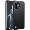 HONLEN Custodia per Realme C53 / Realme C51 / Realme Note 50 (6.74 Inches) Cover per Telefono Aziendale con Retro in Pelle, Nero