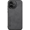 Kepuch Silklike Cover per Vivo IQOO Z9 China/IQOO Z9 Turbo - Custodia Case Piastra Metallica Incorporata - Nero
