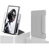 Generic Custodia protettiva per tablet per RedMagic Astra Case 9.06 ″ Clip Separazione magnetica Supporto rimovibile per dissipazione del calore Copertura orizzontale/verticale dello schermo (grigio bianco)