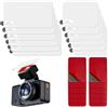 TUYOBG 12 Pezzi Adesivi Dashcam Pellicola Antistatica Parabrezza Auto | Adesivi Per Dashcam Con Fissaggio Sicuro Sul Parabrezza, Montaggio Stabile E Vista Chiara Senza Bolle