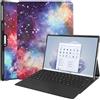 Generico DayQiQiPu Custodia per Microsoft Surface Pro 11/ Pro 10/ Pro 9 13 pollici Custodia per tablet ultrasottile supporto pieghevole, custodia protettiva antiurto multi view - Cielo stellato galattico