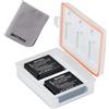 Batmax Confezione da 2 batterie DMW-BLG10 DMW-BLG10E DMW-BLE9 con custodia per batteria e custodia per scheda di memoria per batterie Panasonic DC LX100 II GX9 TZ200 TZ95 TZ90 DMC TZ100 TZ80 GF6 GX7
