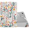 TiMOVO Cover per Samsung Galaxy Tab A11+/A11 Plus 11 2025, Fiori | Compatibile con SM-X230/X236/X238, Trasparente, TPU Morbido e Sottile, Auto Sveglia/Sonno