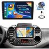 Inefala 2G+64G per Citroen Berlingo B9 2008-2017 Autoradio Android con Wireless Carplay Android Auto 9 Touchscreen Stereo Auto con GPS WiFi RDS/FM USB SWC Mic Retrocamera