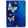AIFILLE Custodio Tab S3 9.7 Flip Cover a Libro in PU Pelle Donna Custodia Portafoglio per Samsung Tab S3 9.7 T820/T825 Oro Blu Farfalla Design Silicone TPU Bumper Antiurto AntiGraffio Protettivo
