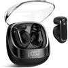 AOSRAU Cuffie Bluetooth, Auricolari Senza Fili con Ricarica Rapida USB-C, Nero