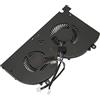 Zunate Ventola di Raffreddamento della CPU GPU Cooler Sostituzione del Connettore di Alimentazione a 4 Pin per MSI GS75 P75 MS 17G1 MS 17G2 BS5005HS U3I BS5005HS U3J Laptop (Ventola GPU)