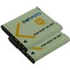 Dot.Foto 2 x Dot.Foto NP-BN, NP-BN1 Premium 3.7v / 630mAh Batteria Ricaricabile per Sony DSC-W800, DSC-WX220, DSC-W830, DSC-W810, DSC-QX10, DSC-QX30, DSC-QX100