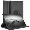 EAZY CASE - Custodia per Samsung Galaxy Tab S8 Ultra tablet Cover protettiva Smart Cover Supporto rotante Astuccio pieghevole 360° girevole con funzione stand Similpelle Nero