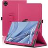 Envibe Custodia per DOOGEE T20 Ultra, 12 inch, Cover Tablet DOOGEE T20 Ultra, Copertura Protettiva Pieghevole con Supporto per Matita e Cinturino da Polso, Protezione Completa. (Rosso)