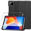 CAUHENYEE Custodia per Xiaomi Redmi Pad SE 8.7 (2024) Cover, Set Protettivo Tablet con 1 Proteggi Schermo, Funzione Supporto Verticale, Cover Protettiva per Xiaomi Redmi Pad SE 8.7 - Nero