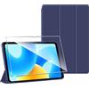 Rojeuinn Cover per Honor Magic Pad 3 13.3 2025 custodie +1 Pezzi Vetro Temperato,Gomma Protezione Protettivo,Ultra Sottile Antiurto Anti-Graffio TPU Flessibile Case -Blu