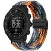 GIOPUEY Cinturini Magnetica Compatibile con Suunto Core 2, Cinturino in Morbido Nylon Intrecciato [Unisex] [Traspirante] - Colourful