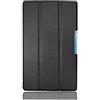 Huanghua Spot adatto per Lenovo Tab4 8.0 custodia in pelle TB-8504F 8504N piastra protezione caso Custer 3 volte (nero)
