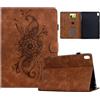 Bxithnr Custodia per iPad mini 7 (A17 Pro), iPad mini 7a/6a generazione (2024/2021 8,3 pollici) - Cover Folio in Pelle Protettiva Case con Auto Sonno/Sveglia e Supporto - Marrone