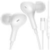 ACANDYA Cuffie con Filo per iPhone 17 Pro Max 16 15 Plus Auricolari USB C, Bianco | con Microfono Controllo volume per xiaomi redmi note 14 pro poco x7 pro 14t 15 ultra pixel 9 10 9a magic 7 lite 400 smart 200