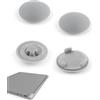 YHX-OU 4 piedini in gomma di ricambio per Microsoft Surface Laptop 3/4/5, 8,5 mm, piedini antiscivolo in gomma per Surface Laptop 5, 4 e 3 (grigio)