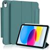 Koze Custodia per iPad A16 11a Generazione 11 Pollici 2025/ iPad 10a Gen 10,9 2022 con Chiusura Magnetica, a tre pieghe Supporto, Cover Retro in TPU Morbido con Portapenne,Verde Notte