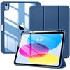 Generic Custodia per iPad (A16) 11ª generazione da 11 pollici 2025, custodia per iPad di 10ª generazione da 10,9 pollici 2022 con supporto per penne, custodia protettiva sottile con retro trasparente
