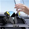 Generic Supporto per telefono da auto, supporto per telefono per parabrezza auto, cruscotto, presa d'aria, universale, mani libere, supporto per telefono cellulare adatto per iPhone Smartphone