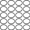 Create idea Cintura Per Unità DVD Ottica Da 20 Pezzi Compatibile con XBox 360/Slim Console Fissa Unità Bloccate Anello Di Ricambio Per Cintura In Silicone Nero