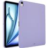 Generic Custodia morbida in silicone compatibile con iPad Air 11 (M3 2025 7th/M2 2024 6th), custodia protettiva per tablet leggera in TPU opaco antiurto compatibile con iPad Air 11 M3. Viola