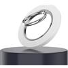 Generic MagSafe - Supporto magnetico ad anello per telefono con rotazione a 360°, per iPhone 17, 16, 15, 14, Air Pro Max Plus, colore: bianco