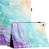 LSPCASA Custodia per Samsung Galaxy Tab S10 FE Plus da 13,1 pollici, in pelle PU, con scomparti per carte di credito, portapenne e funzione leggio, per Samsung Galaxy Tab S10 FE+, pittura a olio