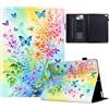 Generico DayQiQiPu Cover per Apple iPad Mini 5/4/3/2/1 (7,9 Pollici, 2019/2015-2012) Motivo di Fiori di farfalla colorati flip stand fessura per la carta copertura protettiva con Auto Sveglia/Sonno,03