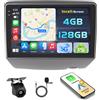 Ohradio Autoradio Android 15 9 per Toyota Yaris 1999-2005 CarPlay | 4+128G. Schermo Incell. Anche per XP10, Platz. Wireless CarPlay, Android Auto, BT, GPS, WiFi, SWC, Retrocamera, MIC