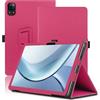Envibe Custodia per DOOGEE Tab E3 11 Pollici, Cover Tablet DOOGEE Tab E3, Copertura Protettiva Pieghevole con Supporto per Matita e Cinturino da Polso, Protezione Completa. (Rosso)