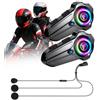 MidingChai F10Pro - Cuffie per moto, intercom per 2 conducenti fino a 1000 m, Bluetooth 5.3, accoppiamento universale, condivisione musicale, cancellazione del rumore CVC e DSP, IP67, con vivavoce, 2 pezzi