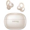 SANAG Cuffie Open Ear Bluetooth 5.4, Cuffie Bluetooth Sport 50 Ore di Autonomia, Design a Clip Comodo e Stabile, Cuffiette Wireless Conduzione d'Aria, IPX4 Impermeabile per Corsa e Fitness