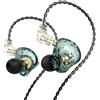 KAMINRUN TRN MT1 - Cuffie auricolari in-ear con driver dinamico magnetico da 10 mm, con cavo rimovibile (con mic, TypeC Green)
