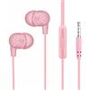 fxwtich Auricolari con cavo Mega Bass 3D Surround-Sound Effect per cellulare, auricolari in-ear, compatibili con iPhone, rosa