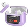 Thunelec Cuffie Bluetooth touchscreen, senza fili, Bluetooth 5.4 con ANC+ENC Cancelling Mic, tempo di riproduzione 48 ore, colore: viola